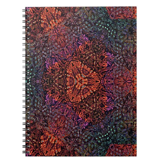 Carnet Conception Abstraite de Kaléidoscope Fractal Élect (Devant)