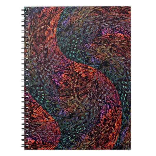 Carnet Conception Abstraite de Kaléidoscope Fractal Élect (Devant)
