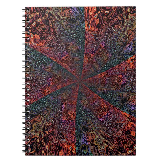 Carnet Conception Abstraite de Kaléidoscope Fractal Élect (Devant)