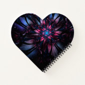 Carnet Conception Abstraite des fleurs fractales. (Dos)