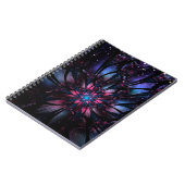 Carnet Conception Abstraite des fleurs fractales. (Côté gauche)