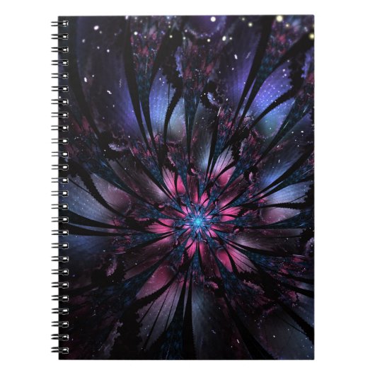 Carnet Conception Abstraite des fleurs fractales. (Devant)