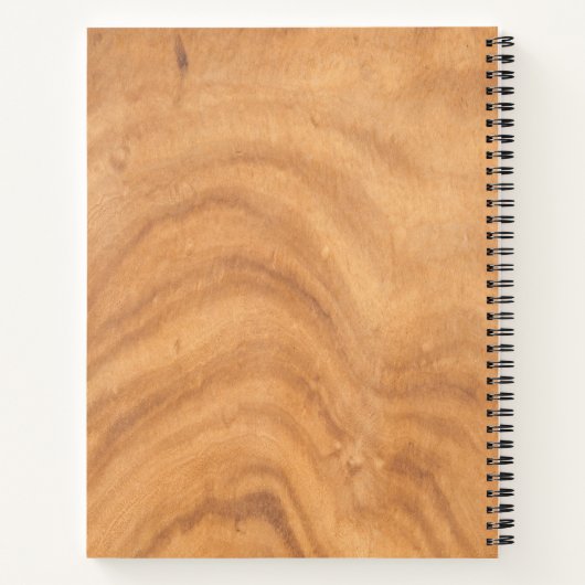 Carnet Conception Abstraite en bois (Dos)