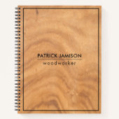 Carnet Conception Abstraite en bois (Devant)