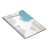 Carnet Conception abstraite minimale Aqua Blue (Côté Droit)