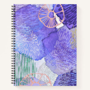 Carnet Conception abstraite violette
