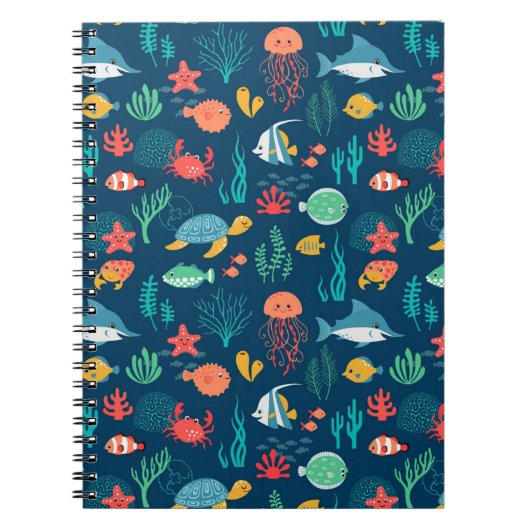 Carnet Conception Animée de la vie marine (Devant)