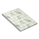 Carnet Conception botanique sans couture vert sauge (Côté Droit)
