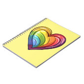 Carnet Conception cardiaque gay pride (Côté gauche)