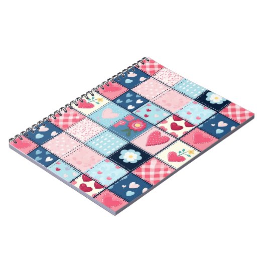Carnet Conception Charming Cute Patchwork (Côté gauche)