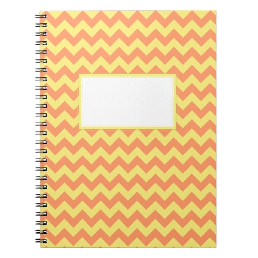 Carnet Conception Chevron Jaune (Devant)