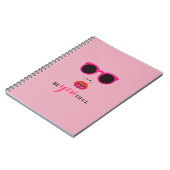 Carnet Conception chic de teinte rose avec grâce (Côté gauche)