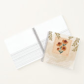 Carnet Conception chic pour amateurs de tampons floraux v (Intérieur)
