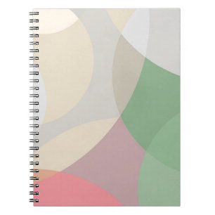 Carnet Conception circulaire de chevauchement Pastel Muet