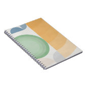 Carnet Conception circulaire géométrique Pastel rétro (Côté Droit)