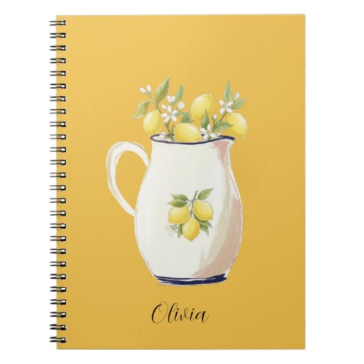 Carnet Conception Citron (Devant)