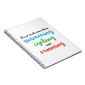 Carnet Conception cool et originale du triathlon pour les (Côté Droit)