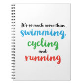 Carnet Conception cool et originale du triathlon pour les (Devant)