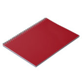 Carnet Conception couleur rouge gras Ruby (Côté gauche)