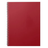 Carnet Conception couleur rouge gras Ruby (Devant)