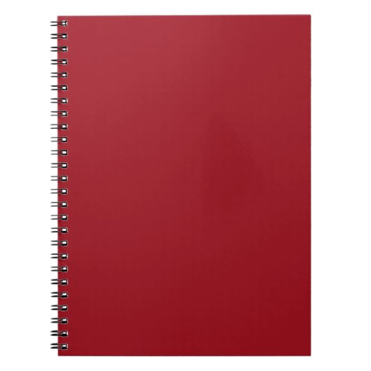 Carnet Conception couleur rouge gras Ruby (Devant)
