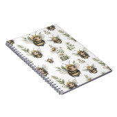 Carnet Conception d'abeille à l'aquarelle mignonne | Abei (Côté Droit)
