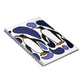 Carnet Conception d'abrégé sur art de pingouin d'empereur (Côté Droit)