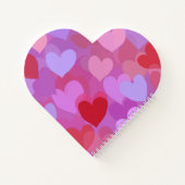 Carnet Conception d'amour de la Saint-Valentin Cœurs (Dos)
