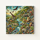 Carnet Conception d'animaux divers et d'écosystème luxuri (Dos)