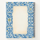Carnet Conception d'aquarelle fixe portugaise Azulejo (Dos)