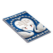 Carnet Conception d'arche de mariage amour cygne diamant (Côté Droit)