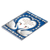 Carnet Conception d'arche de mariage amour cygne diamant (Côté gauche)