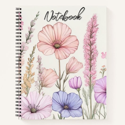 Carnet Conception d'art Cottagecore personnalisable (Devant)