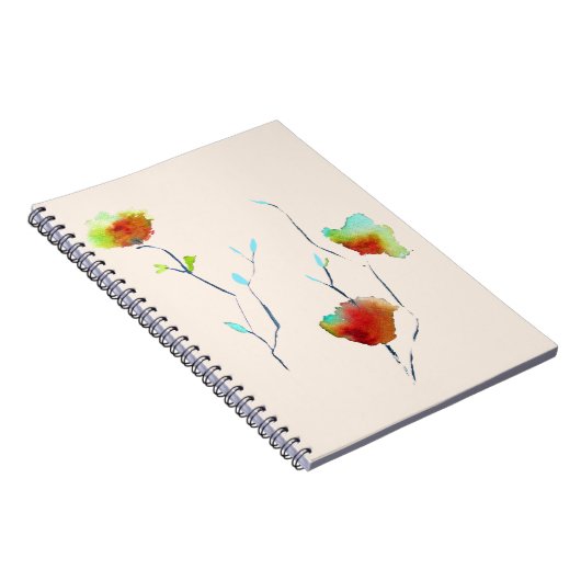 Carnet Conception d'art floral abstrait simple moderne (Côté Droit)