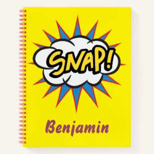 Carnet Conception de bandes dessinées Jaune Vibrant