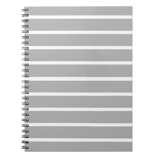 Carnet Conception de bandes grises cendrées (Devant)