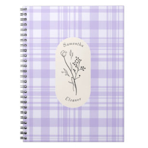 Carnet Conception de bandes violettes personnalisées