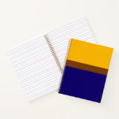 Carnet Conception de bloc couleur bleu jaune (Intérieur)