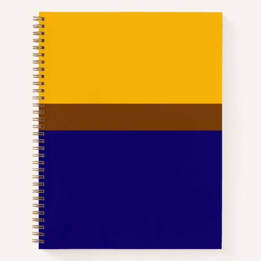 Carnet Conception de bloc couleur bleu jaune (Devant)