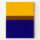 Carnet Conception de bloc couleur bleu jaune (Dos)
