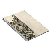 Carnet Conception de bloc du bois non fini de "oiseau et (Côté Droit)