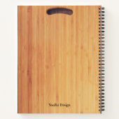 Carnet Conception de bois moderne personnalisée recette s (Dos)