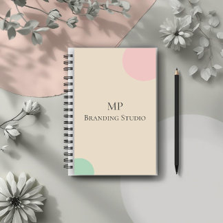 Carnet Conception de branding minimaliste pastel