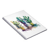 Carnet Conception de cactus avec plaques colorées (Côté Droit)