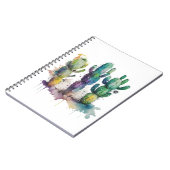 Carnet Conception de cactus avec plaques colorées (Côté gauche)
