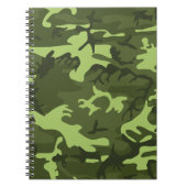 Carnet Conception de camouflage de l'armée verte (Devant)