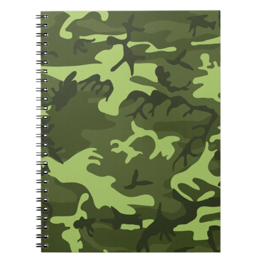 Carnet Conception de camouflage de l'armée verte (Devant)