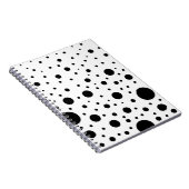 Carnet Conception de cercle noir et blanc (Côté Droit)