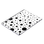 Carnet Conception de cercle noir et blanc (Côté gauche)