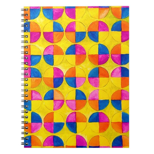 Carnet Conception de cercles divisés en quartiers à l'aqu (Devant)